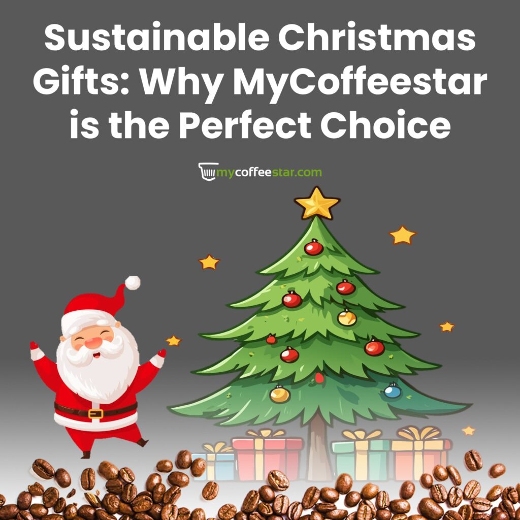 Discover the perfect sustainable Christmas gifts with MyCoffeestar. Reusable Nespresso capsules, Vertuo lids, Dolce Gusto capsules, and James Coffee make thoughtful, eco-friendly presents.