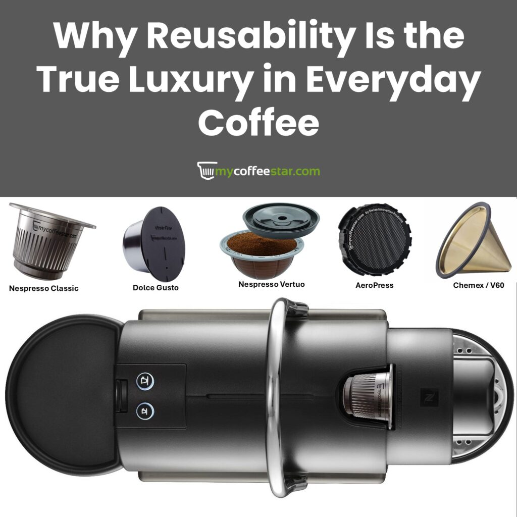 Reusable coffee capsules Nespresso Dolce Gusto AeroPress Hario V60 Chemex